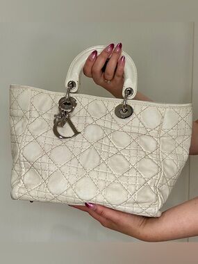 Lady Dior Beige Soft Tote Bag Christian Dior